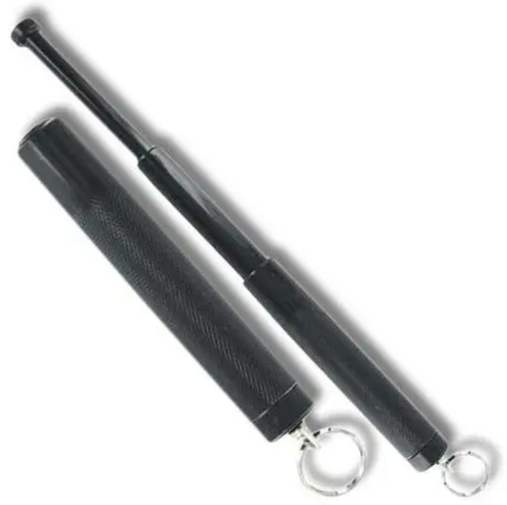 12 Inch Expandable Steel Baton with Keyring
