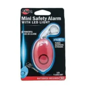Mini Safety Alarm with LED Light Red