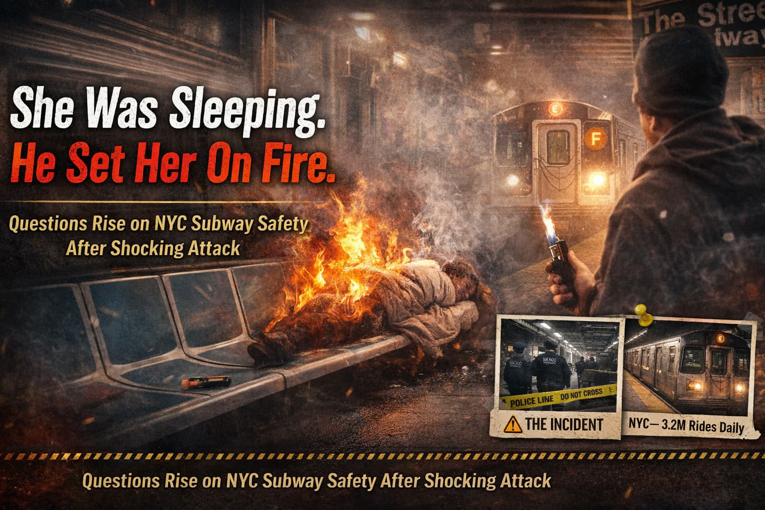 She Was Sleeping - He Set Her on Fire